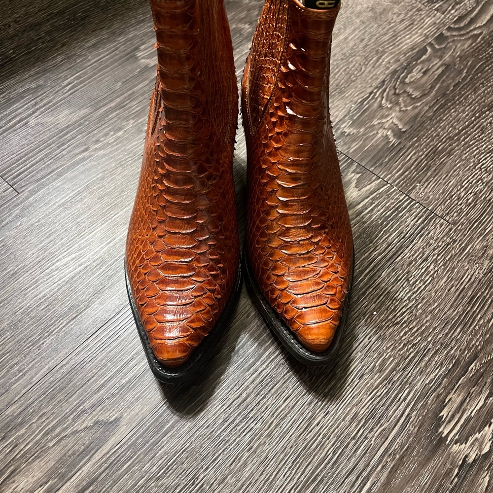 Armenta Orange Snakeskin Pattern Accessory - image 1